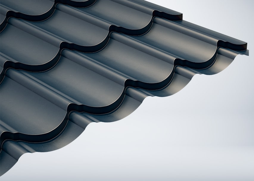 metal roofing installation: wave tile